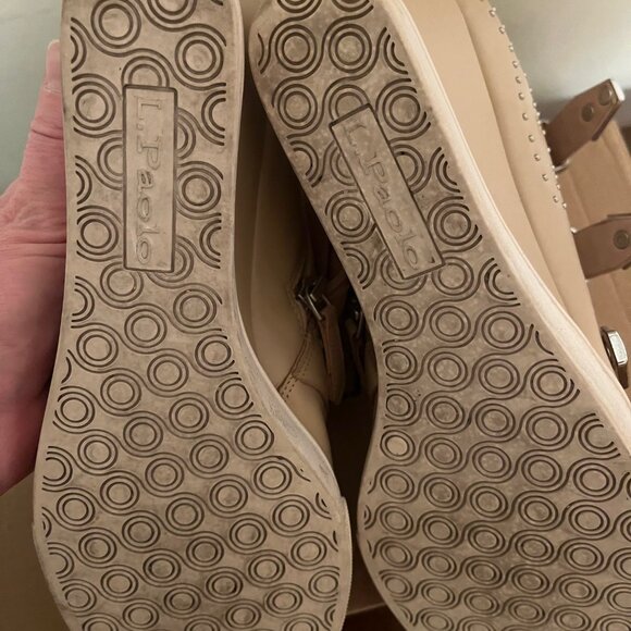 Paolo Size 8 Leather Moto Booties - Picture 6 of 6